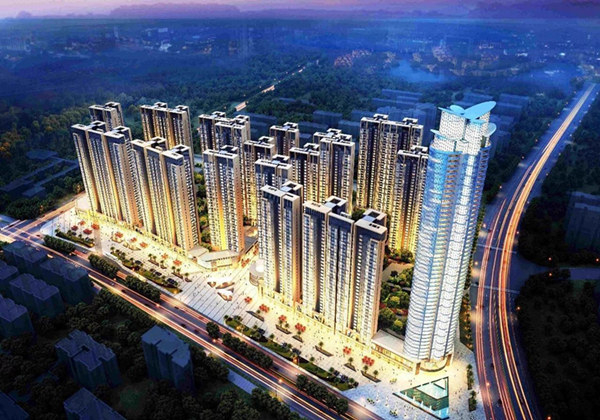 锦绣壹号夜景效果图 锦绣壹号夜景效果图