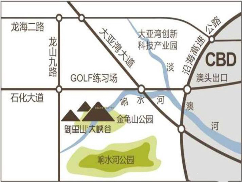 御玺山大峡谷交通图 御玺山大峡谷交通图