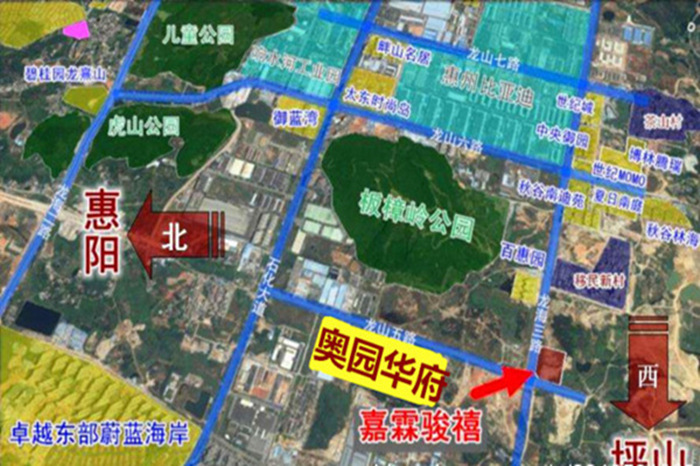 奥园华府位置图 奥园华府位置图